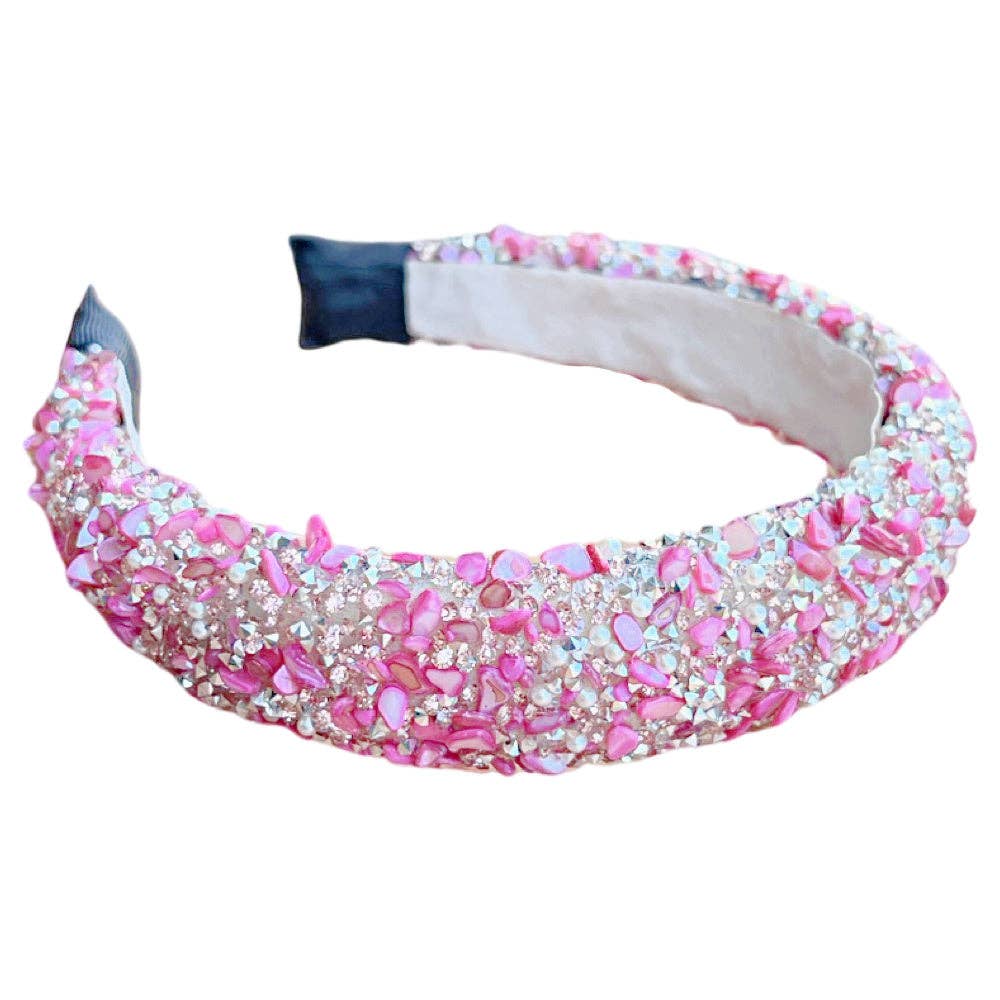Headbands of Hope: All That Glitters Headband - Pink + Silver *Breast Cancer Awareness