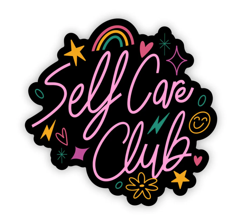 "Self Care Club" Sticker by Big Moods