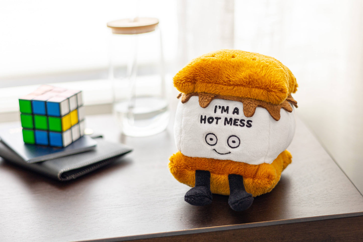 "I'm a Hot Mess" Cute S'mores Plushie