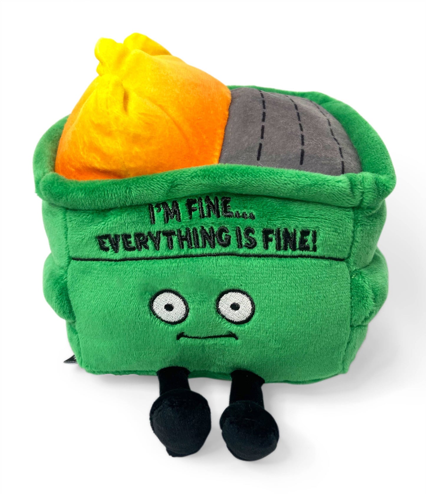 "I'm Fine...Everything's Fine" Dumpster Fire Plushie Meme