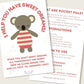 Dot the Koala: I Help You Have Sweet Dreams / Handmade Pocket Pal with Affirmation Card
