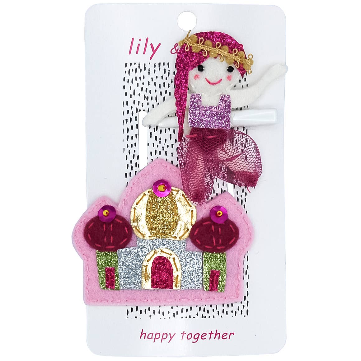 Petal Pink Princess Hair Clips