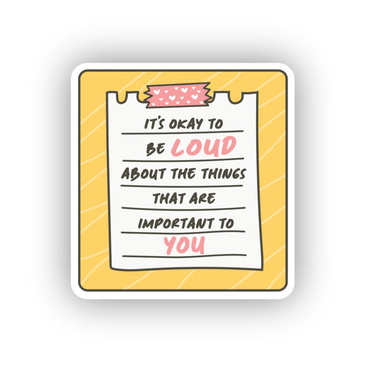 It's Okay Vinyl Sticker