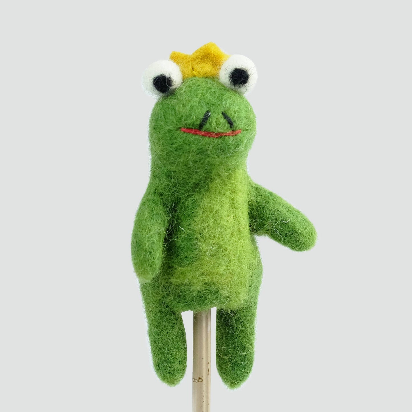 Frog Prince Felt Finger Puppet