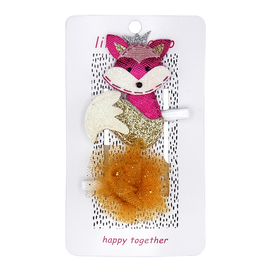 Royal Fox Hair Clips