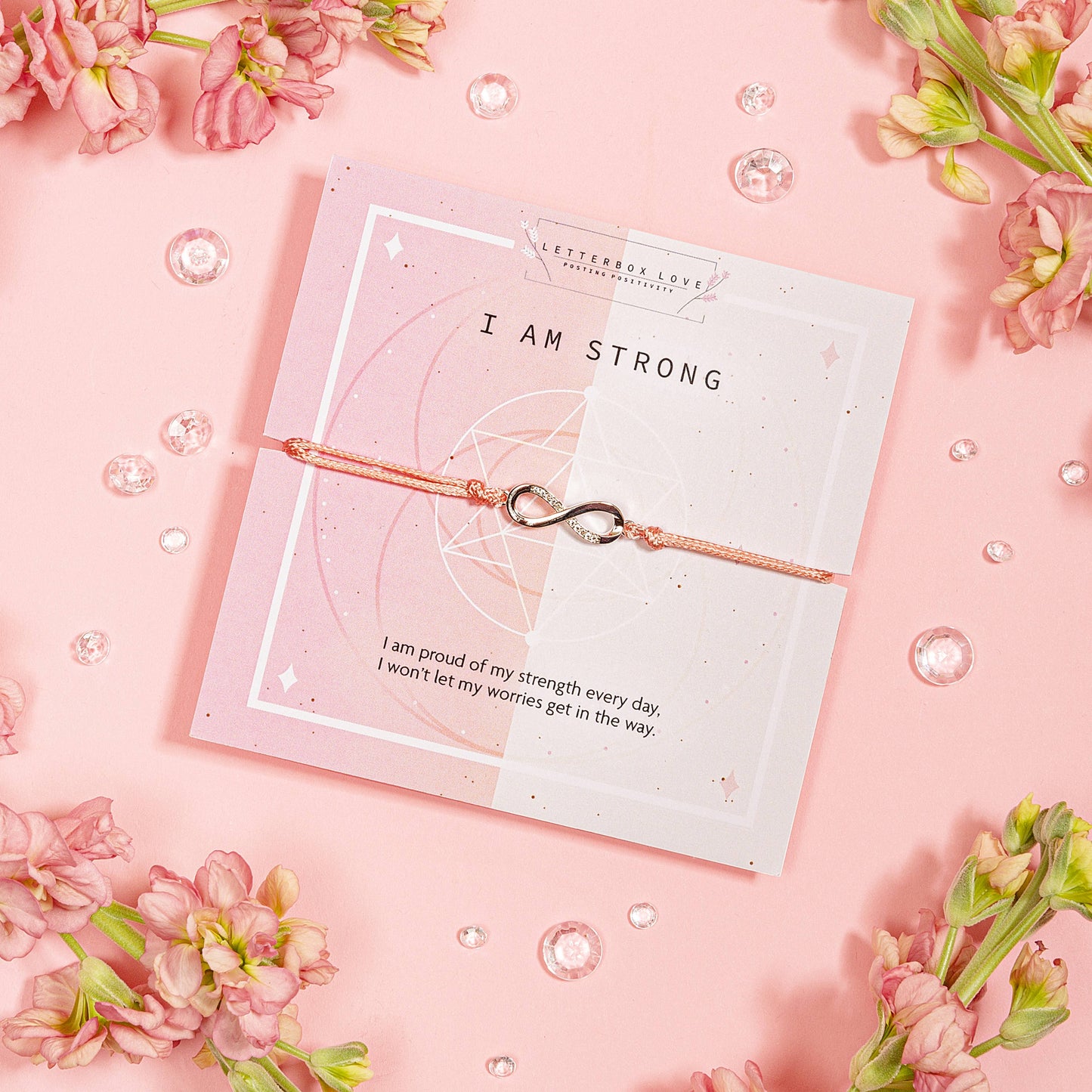 Letterbox love Bracelet: I am Strong Affirmation
