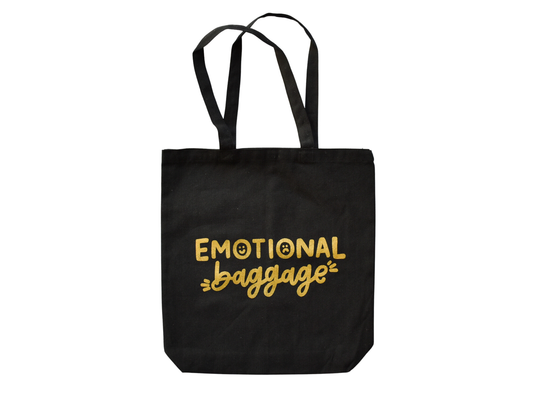 "Emotional Baggage" Tote Bag | Mental Health Canvas Tote