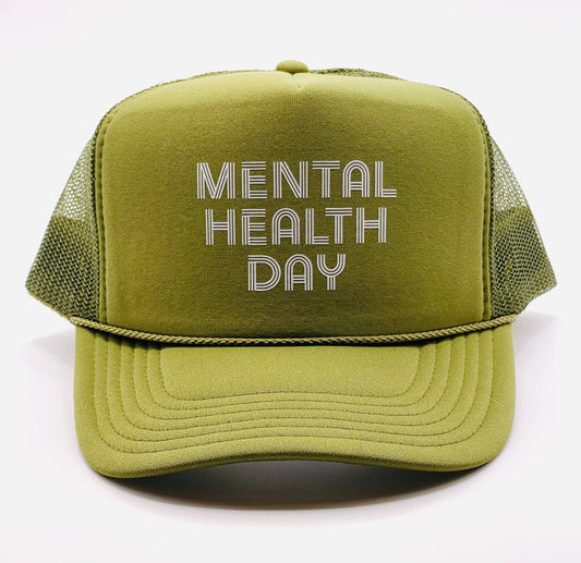 Mental Health Day Hat in Kelly Green
