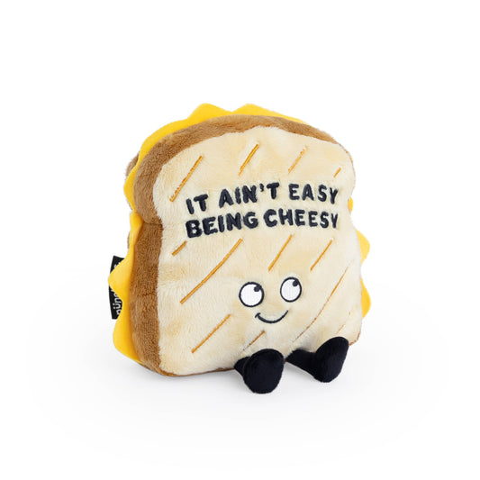 "It Aint Easy Being Cheesy" Plush Grilled Cheese Sandwich