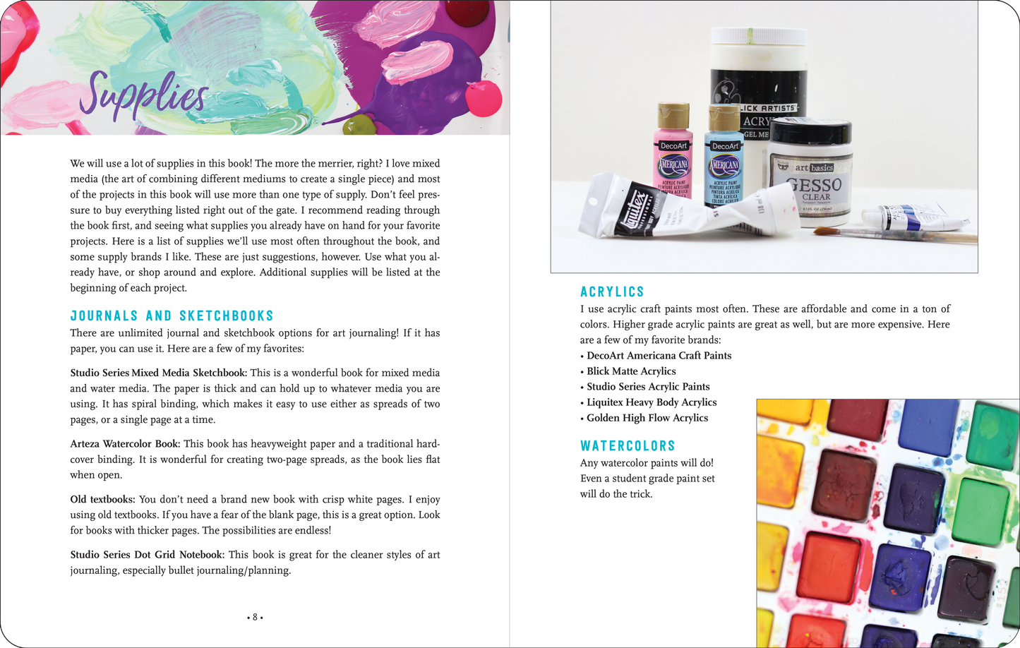 Art Journaling, A Mixed Media Guide to Unleashing Your Creativity