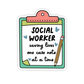 Social Work Case Note Vinyl Sticker