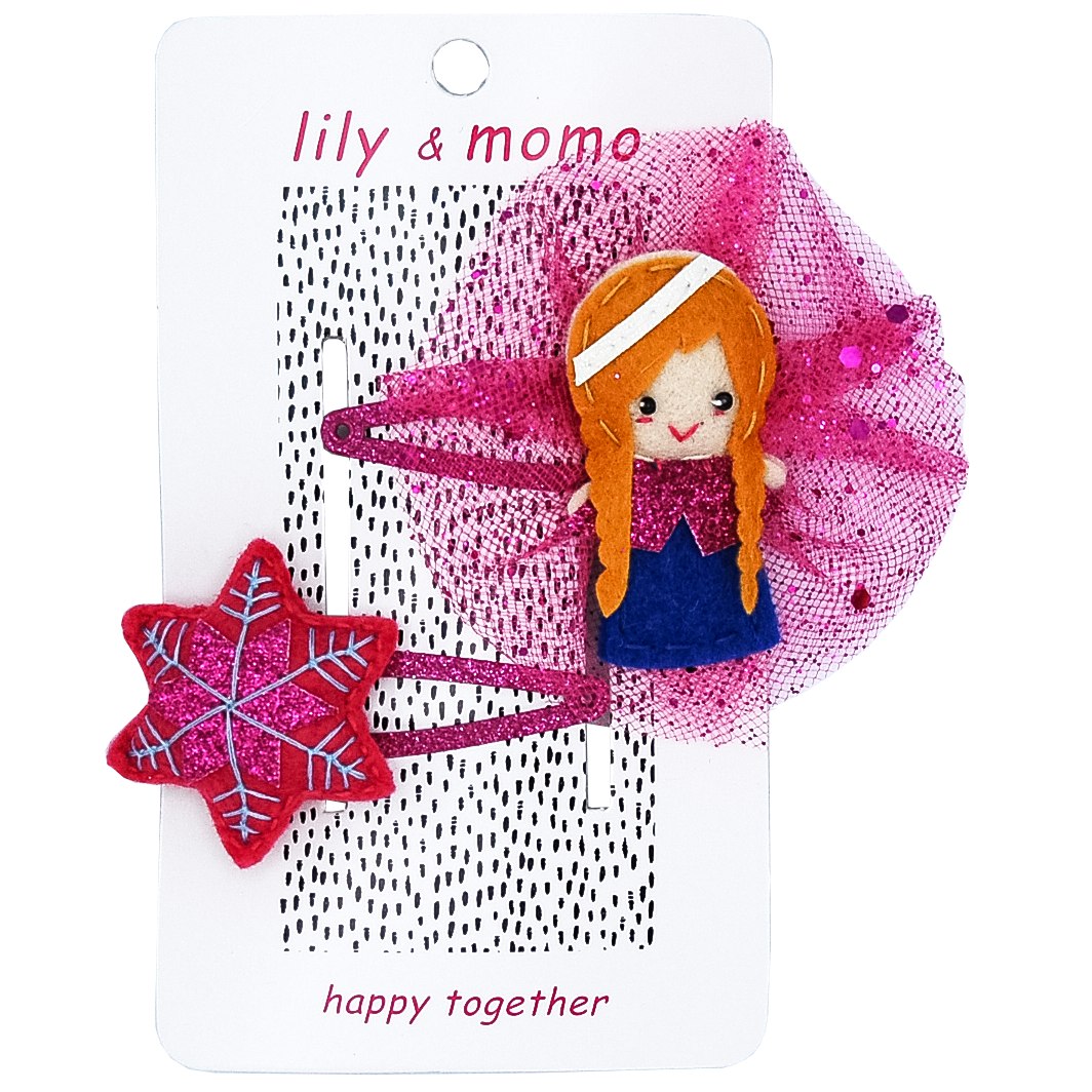 Snow Flake & Friend Hair Clips