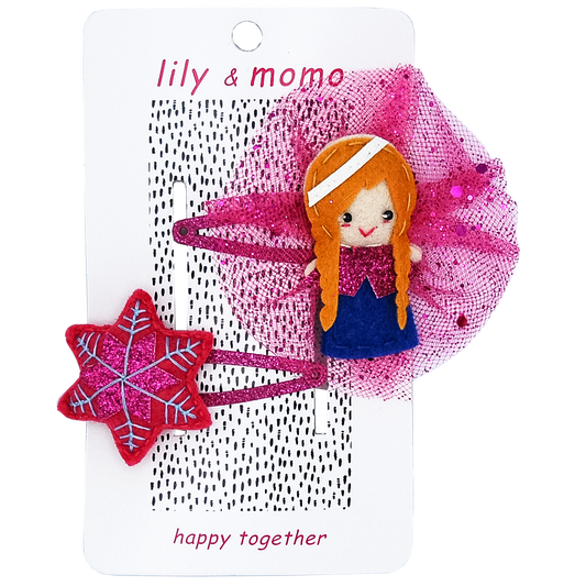 Snow Flake & Friend Hair Clips