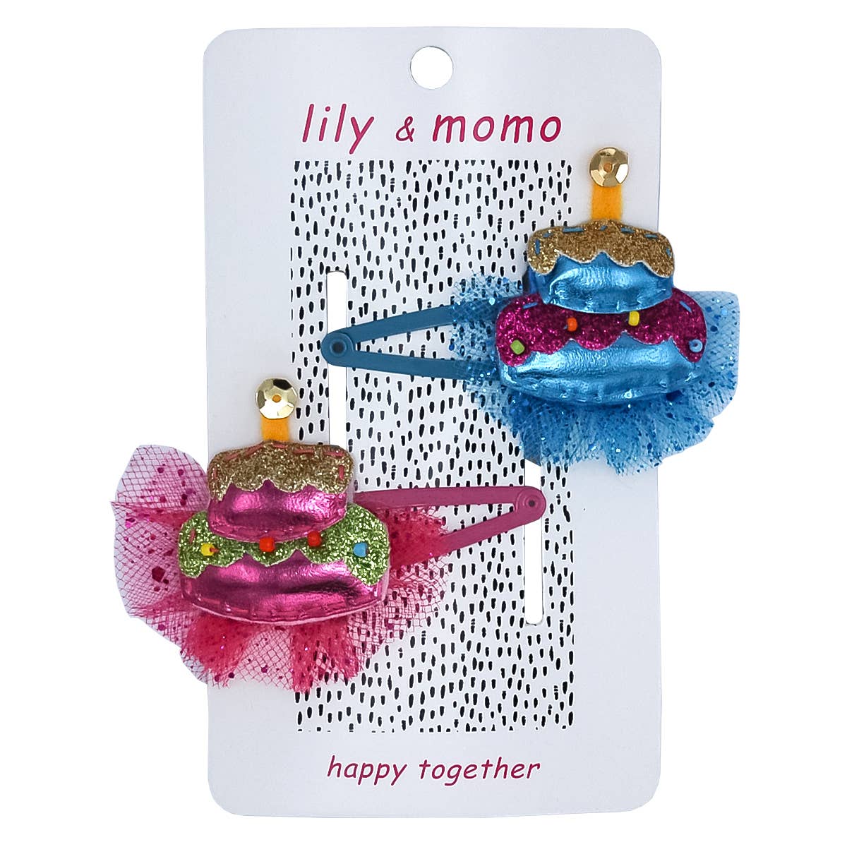 Birthday Cake Hair Clips