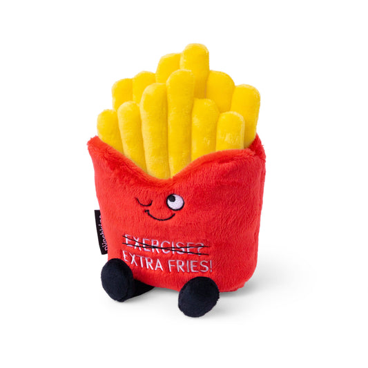 "Exercise? Extra Fries" Funny Fries Plushie
